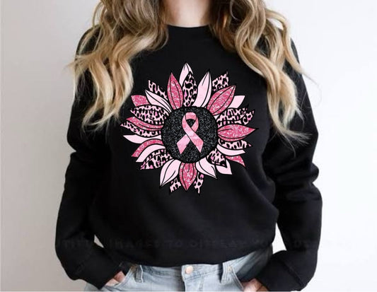 Flor de concientización sobre el cáncer de mama