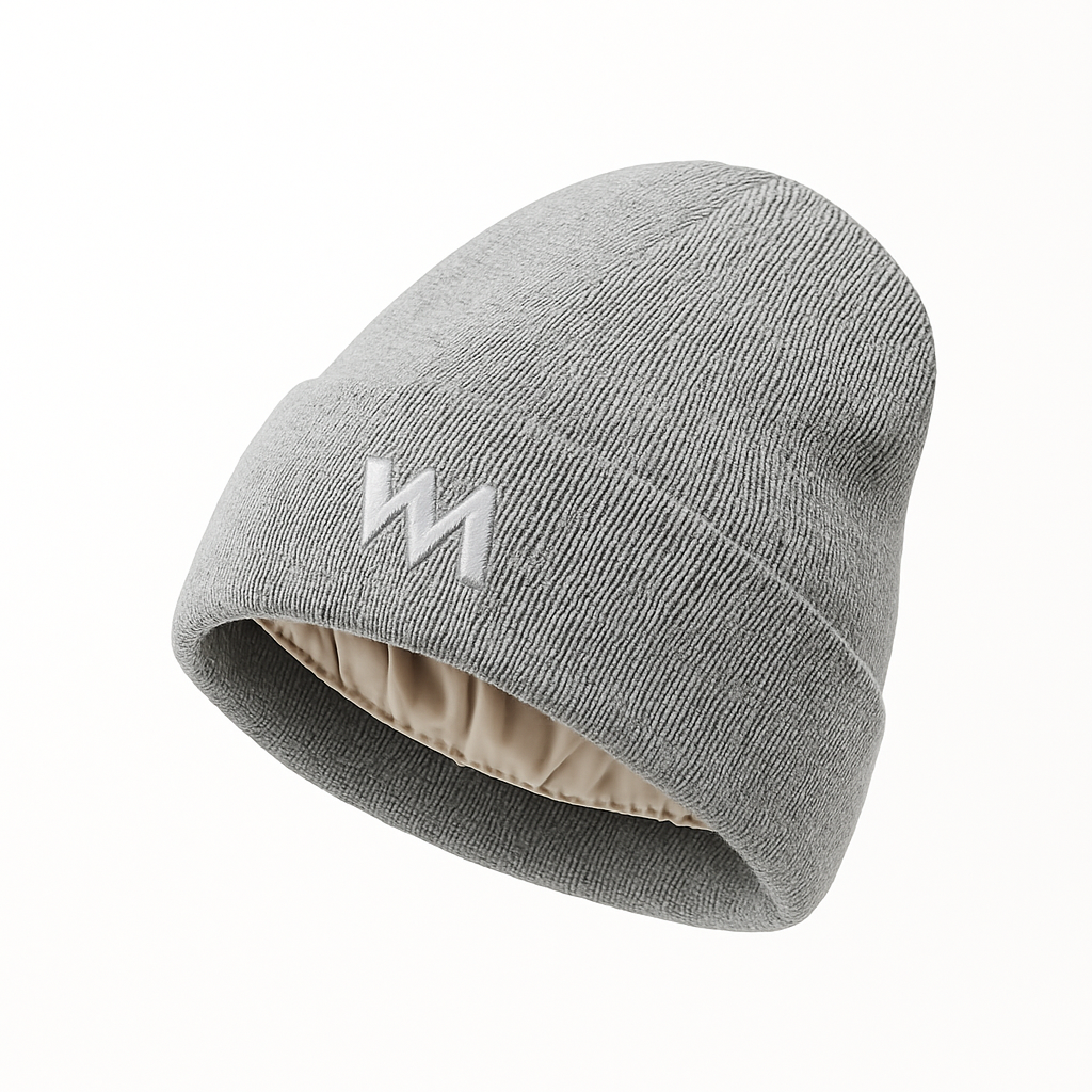 WM Logo Satin-Lined Beanie