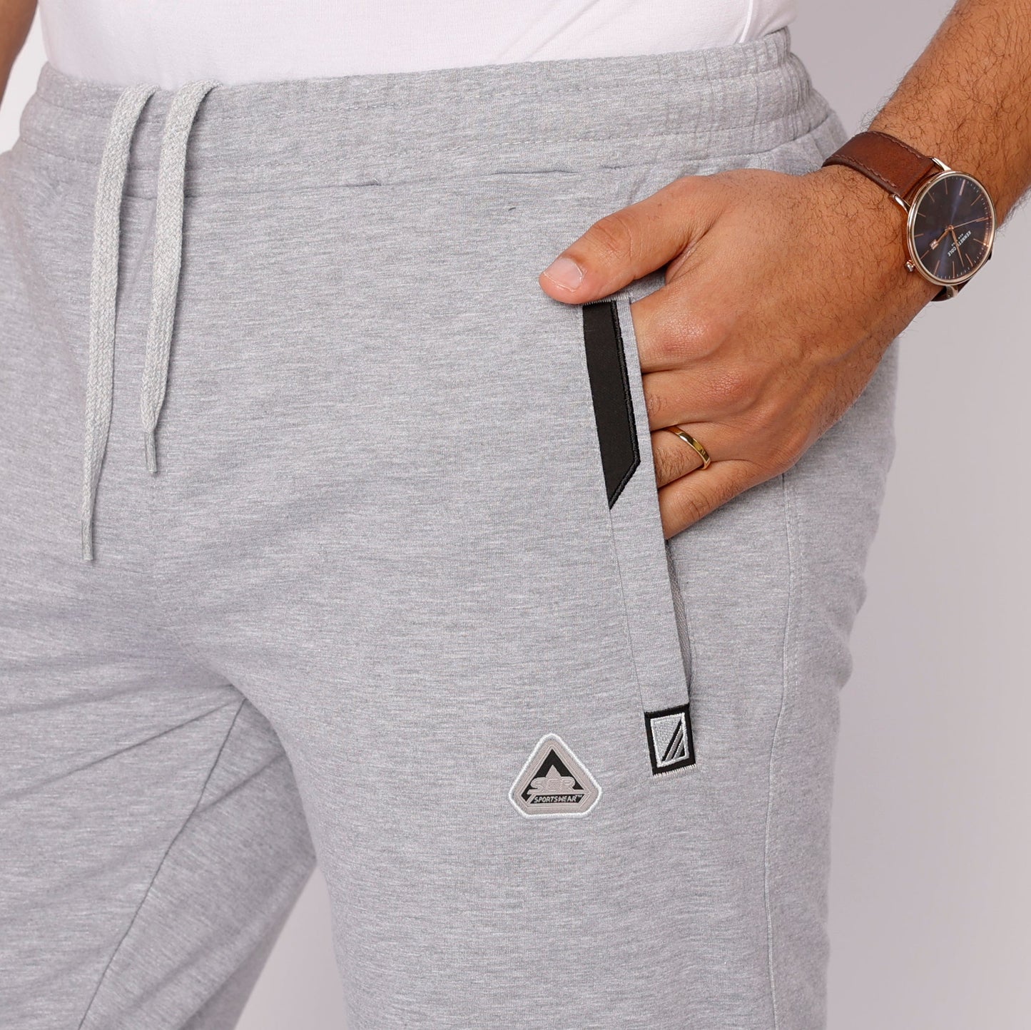 Pantalones de chándal deportivos de comodidad diaria - Ajuste cónico (talla alta)