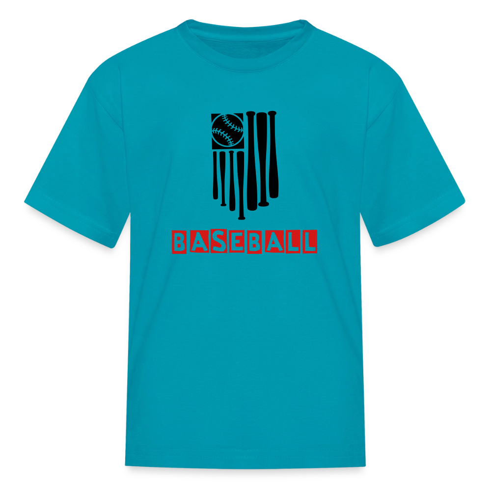 Kid's Baseball Flag T-Shirt