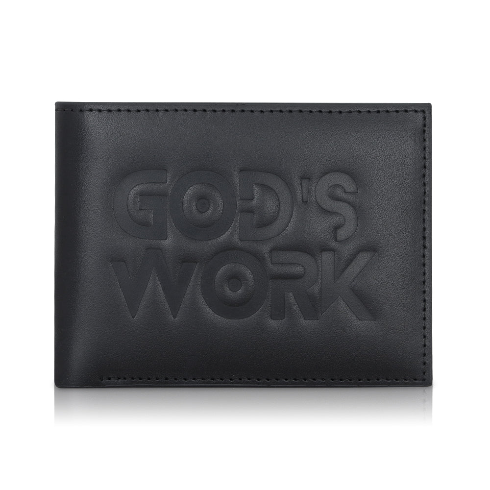 Cartera de cuero genuino God's Work - Serie Signature