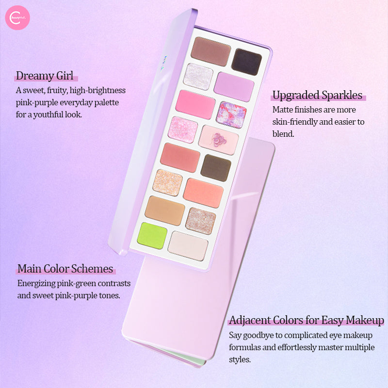 CHEERYEP (QIANYAN) 16-Color Natural Star Eye Shadow Palette - 10#Lively