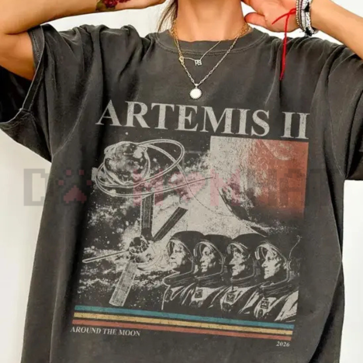 Artemis II Around The Moon Vintage T-Shirt