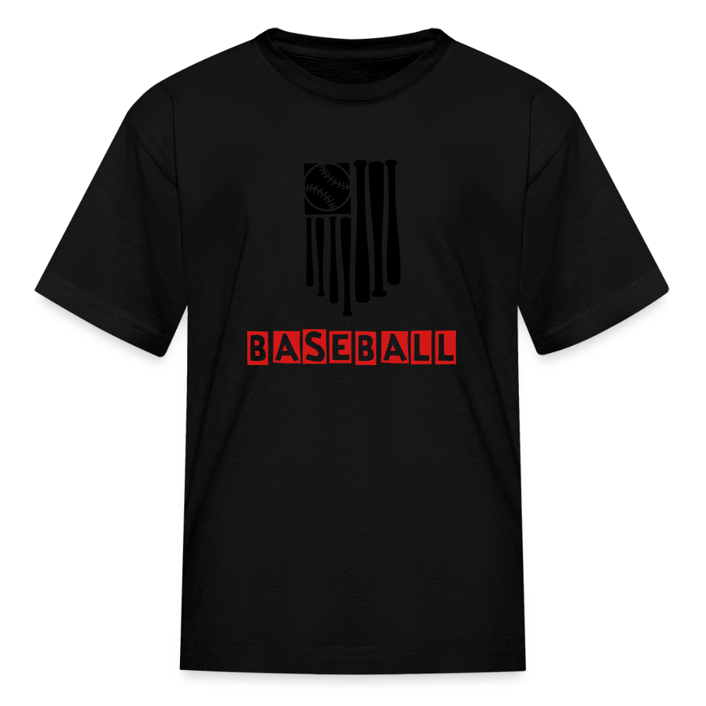 Kid's Baseball Flag T-Shirt