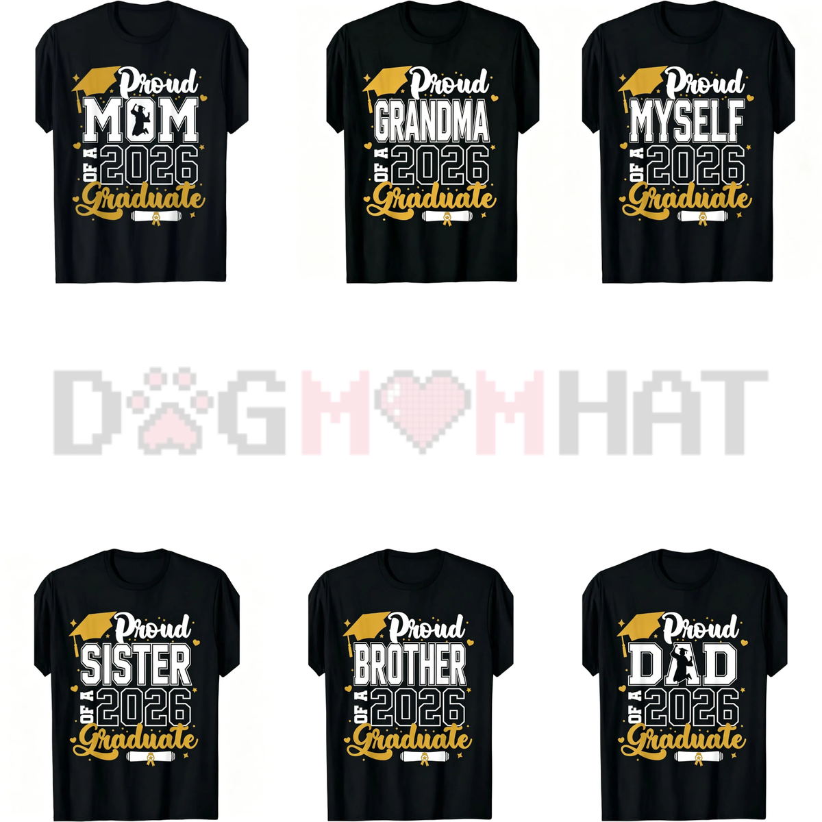"Proud Mom" Class of 2026 Senior Shirt