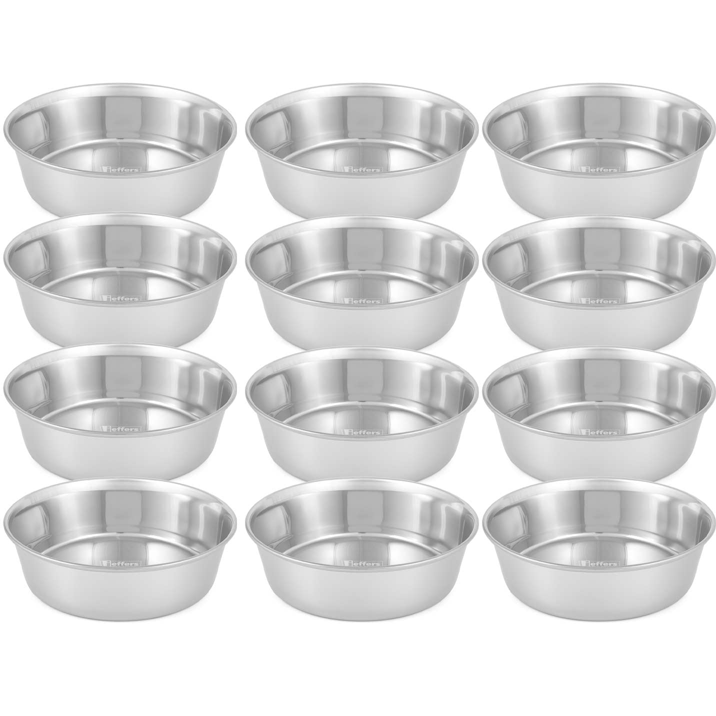 Tazones para mascotas de acero inoxidable de alta resistencia Jeffers – Duradero plato de comida y agua para mascotas, resistente a mordeduras, apto para lavavajillas