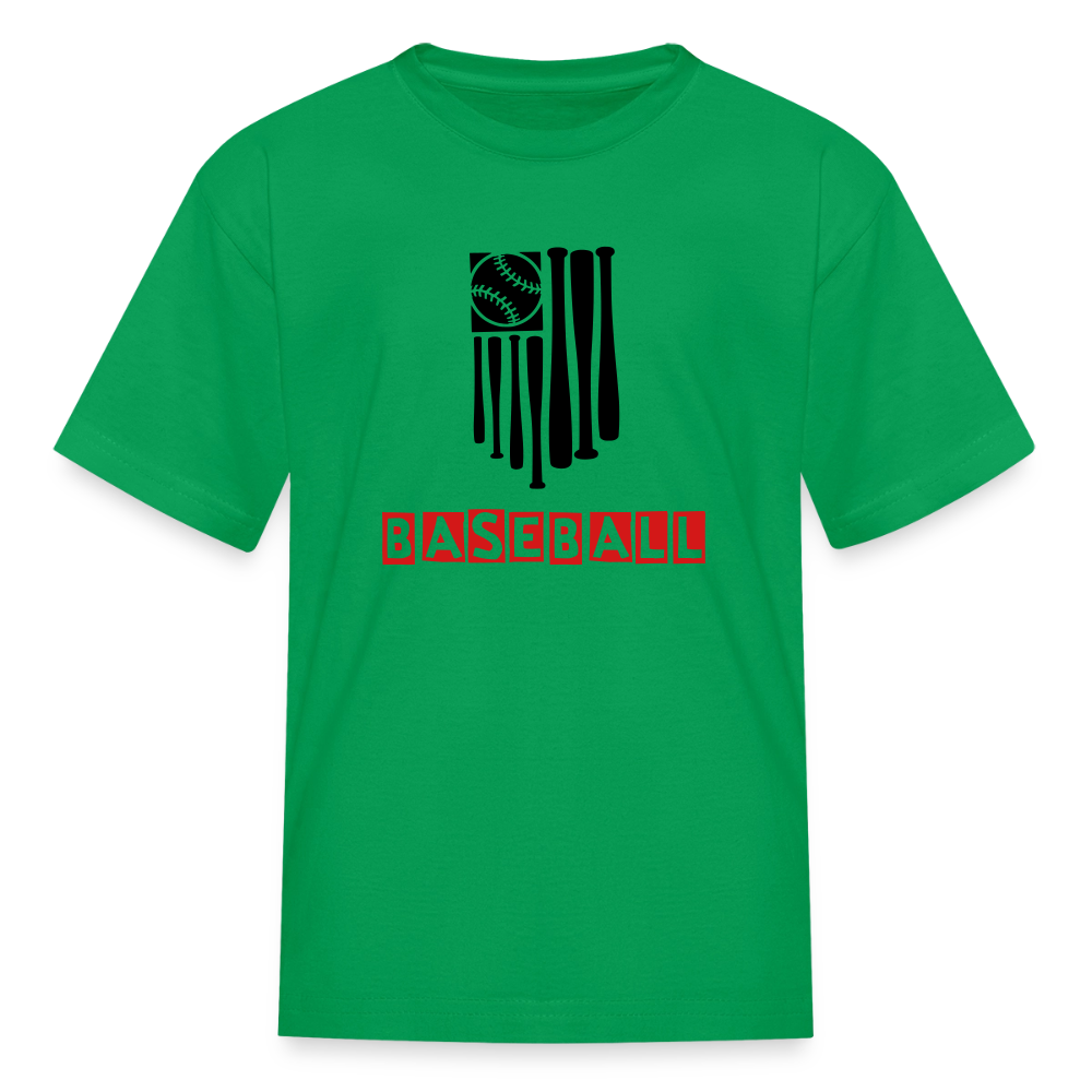 Kid's Baseball Flag T-Shirt