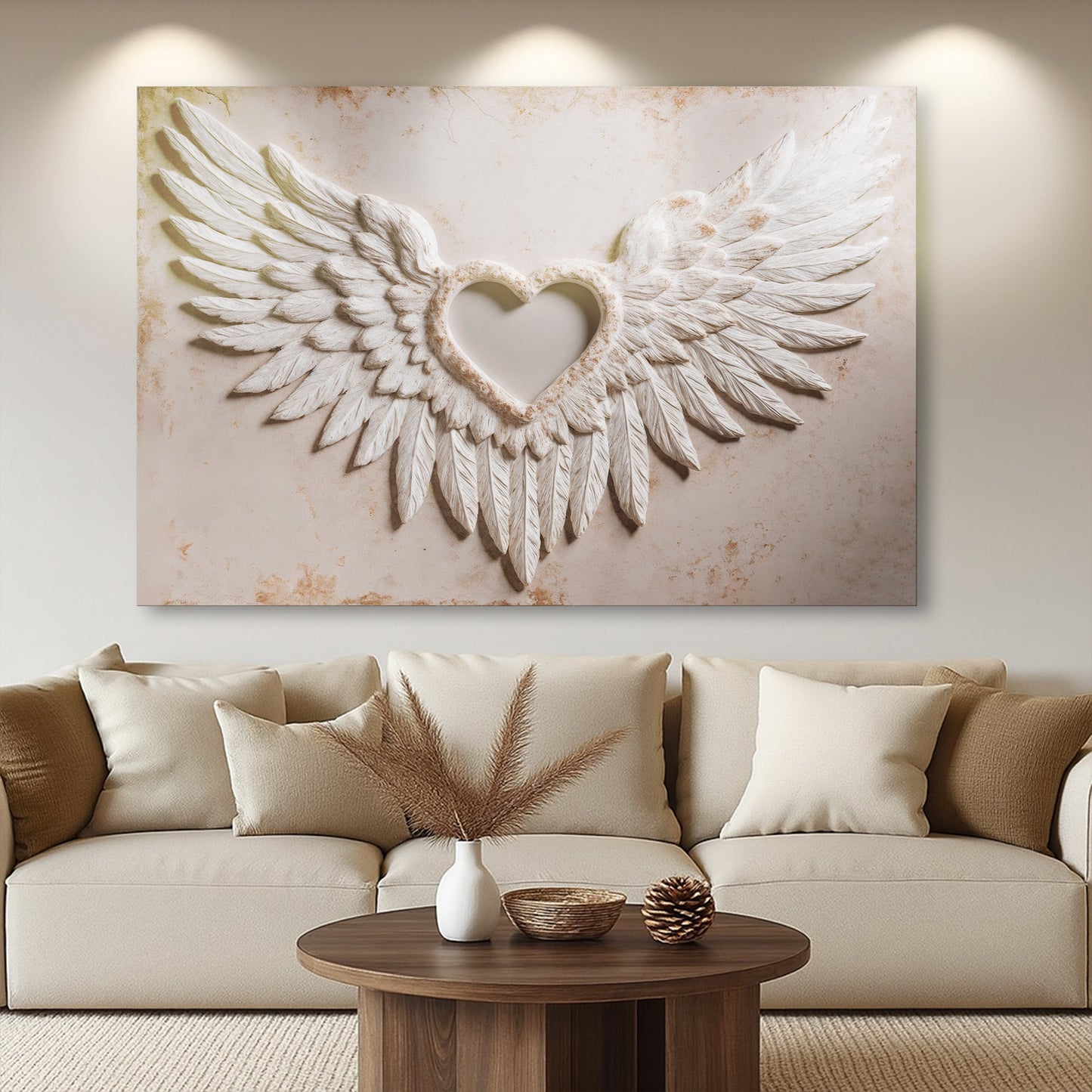 Wings of Love Abstract Wall Art II