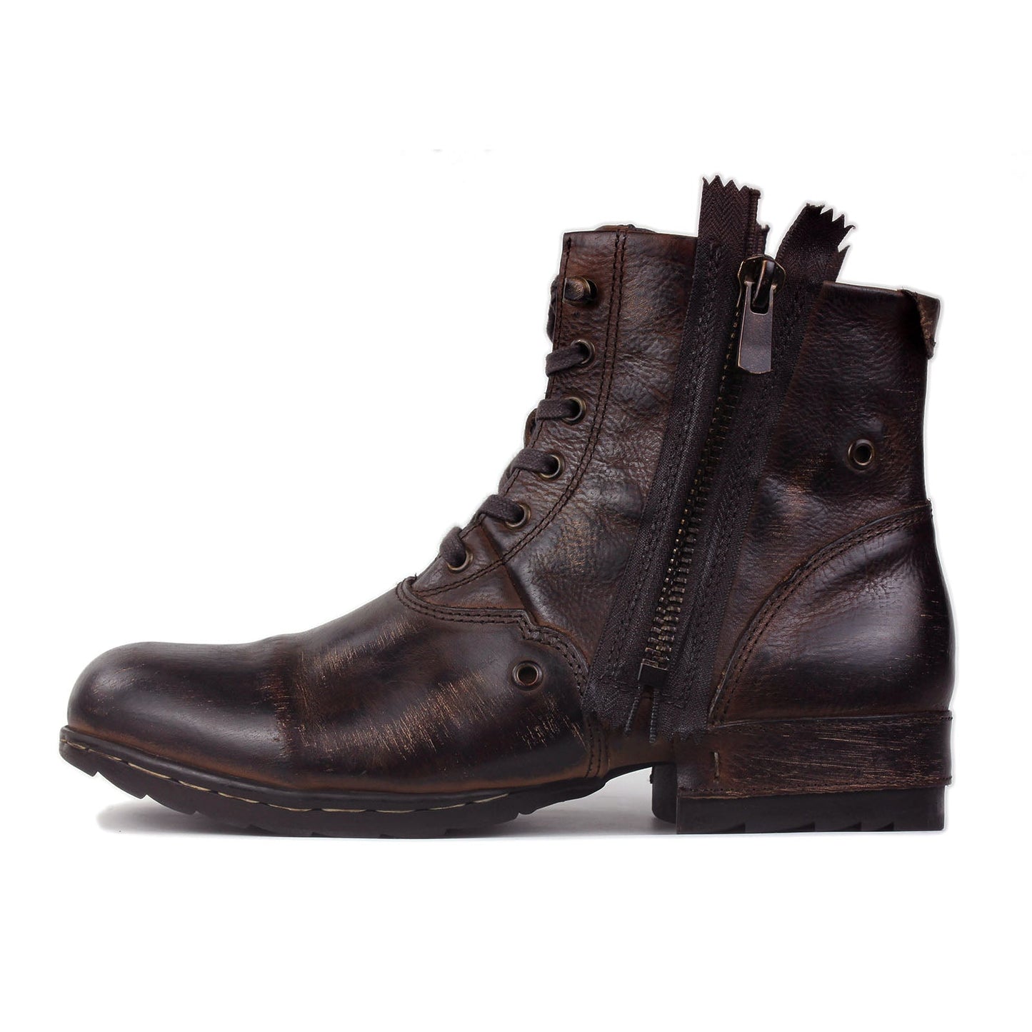 Botines de cuero para hombre OS-5008-8-E-F