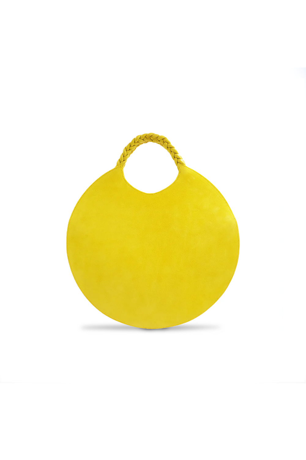 Bolso Sol en ante/piel napa amarillo