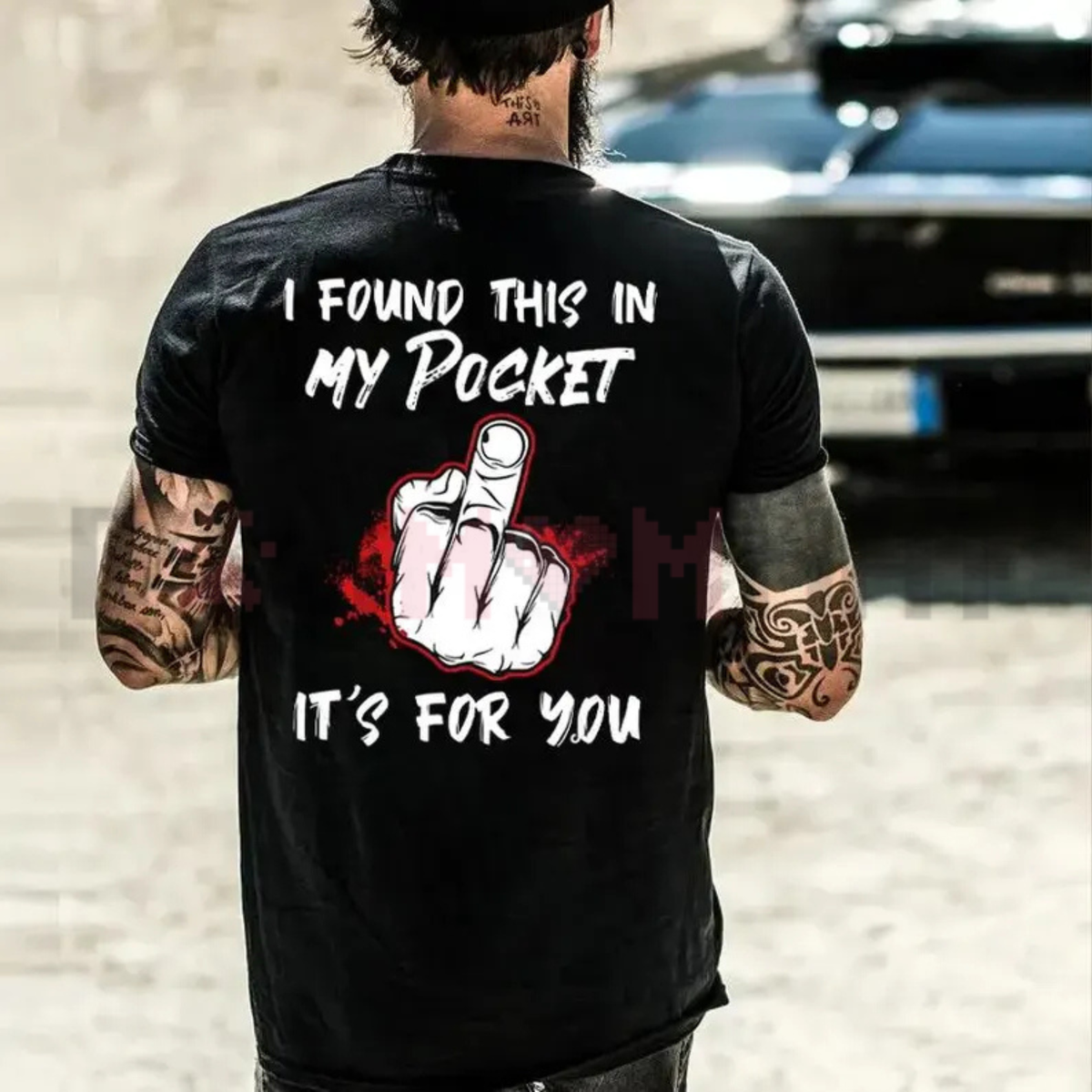 "I Found This In My Pocket" Middle Finger T-Shirt