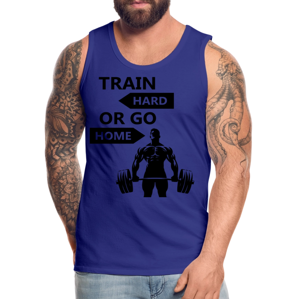 Men’s Train Hard or Go Home Weightlifting Premium Tank Top