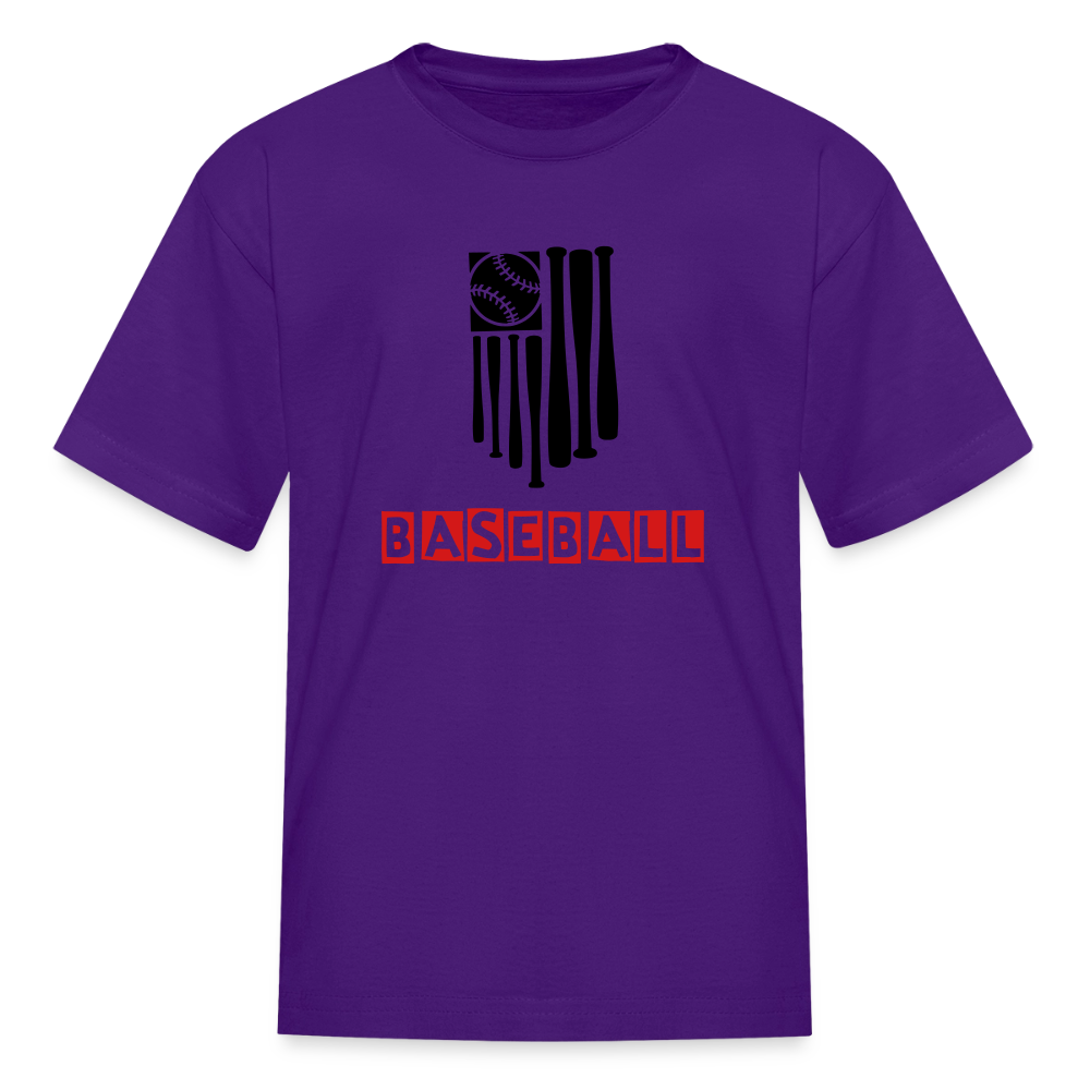 Kid's Baseball Flag T-Shirt