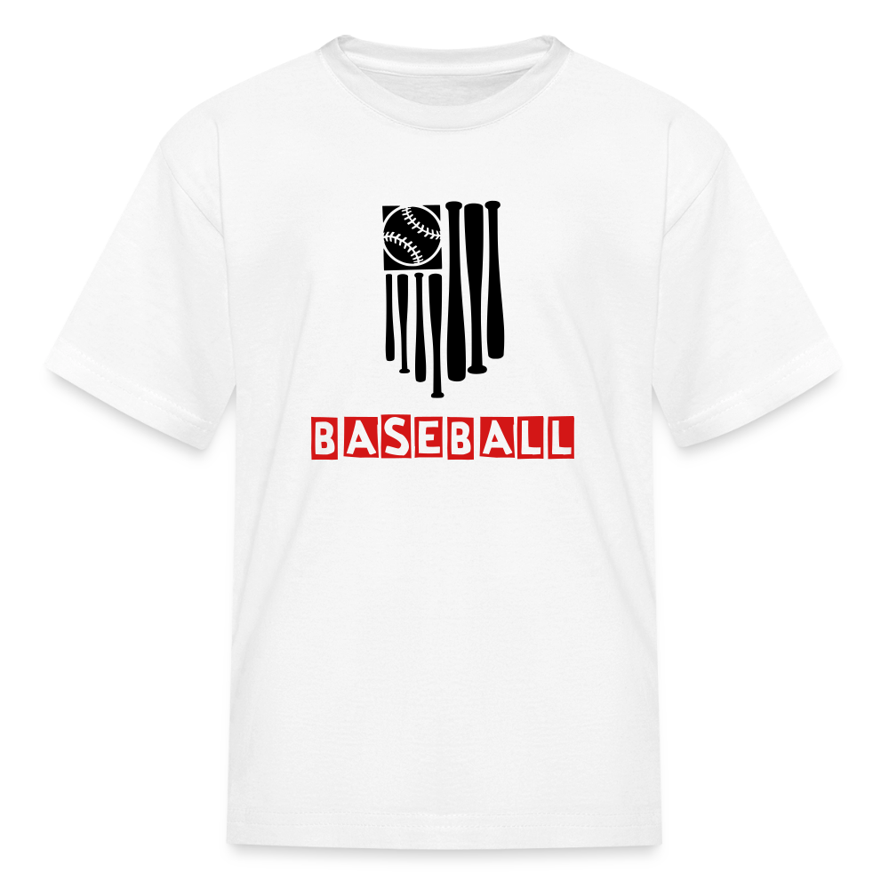 Kid's Baseball Flag T-Shirt