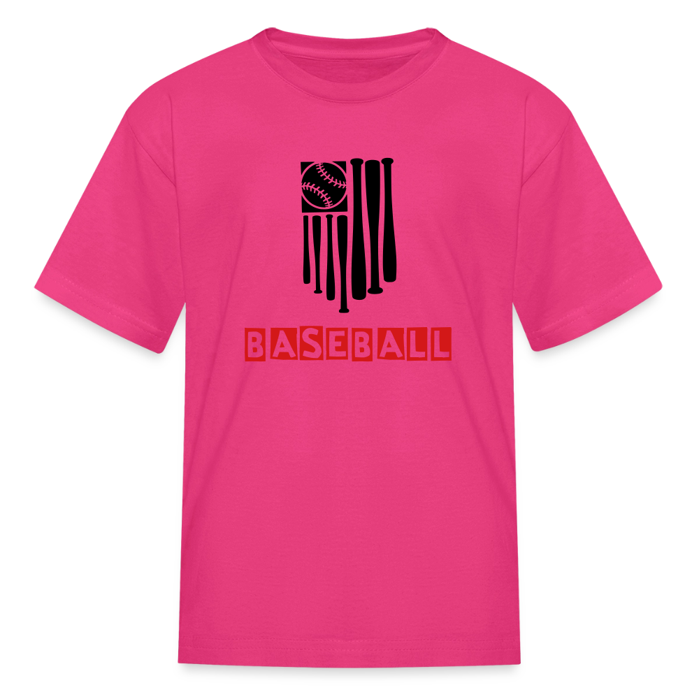 Kid's Baseball Flag T-Shirt