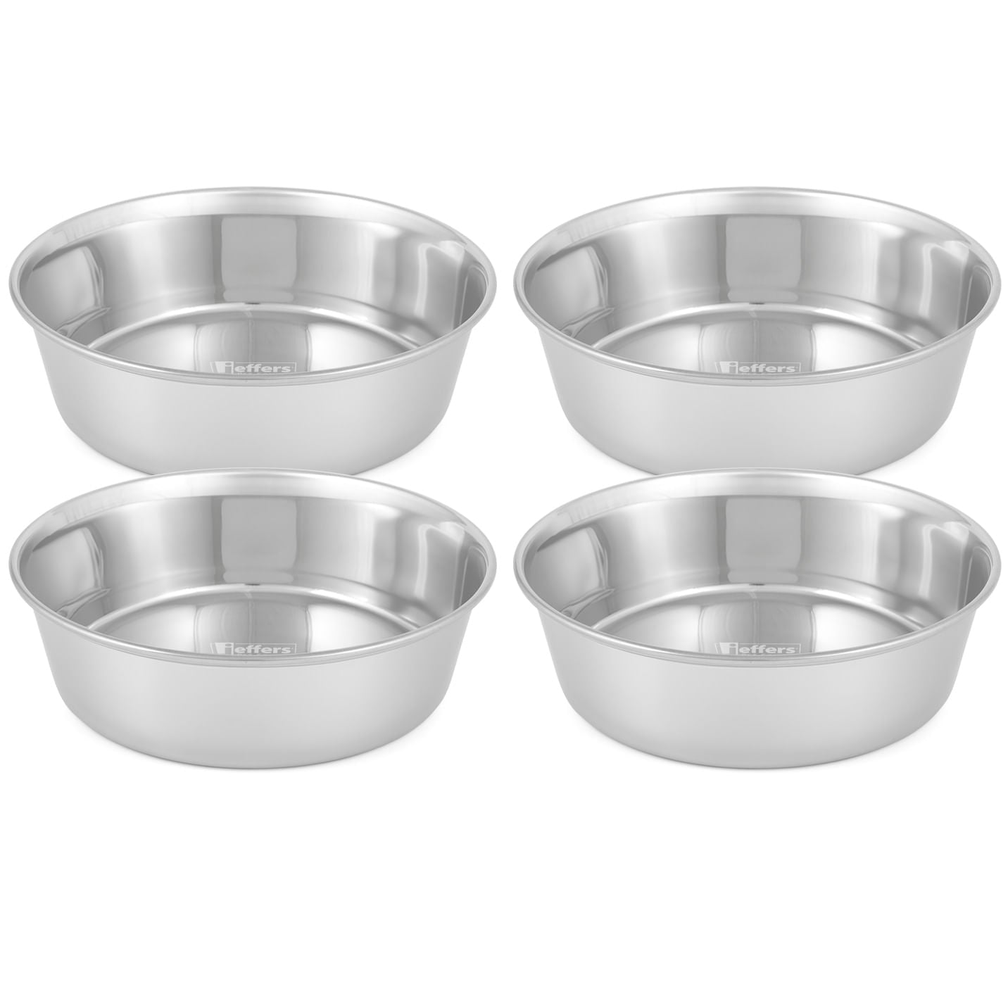 Tazones para mascotas de acero inoxidable de alta resistencia Jeffers – Duradero plato de comida y agua para mascotas, resistente a mordeduras, apto para lavavajillas