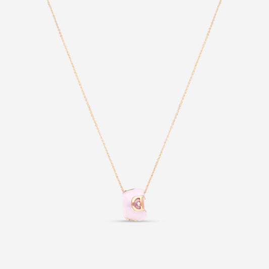 Damiani 18K Rose Gold & Ceramic Diamond Pendant Necklace 20078429