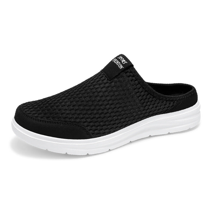 Men's Breathable Mesh Mule Sneakers
