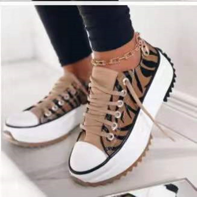 Women's Low-top Platform Canvas Shoes