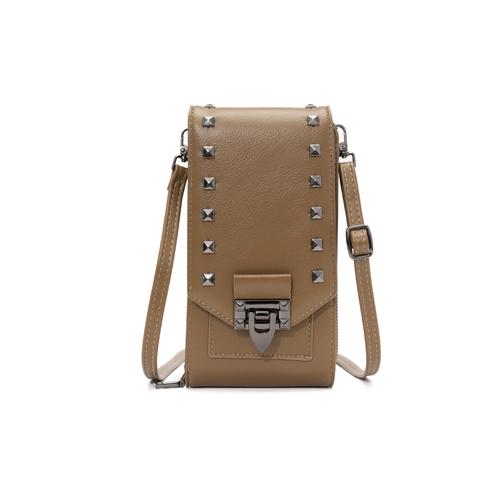 Women's Rivet Design Crossbody Bag