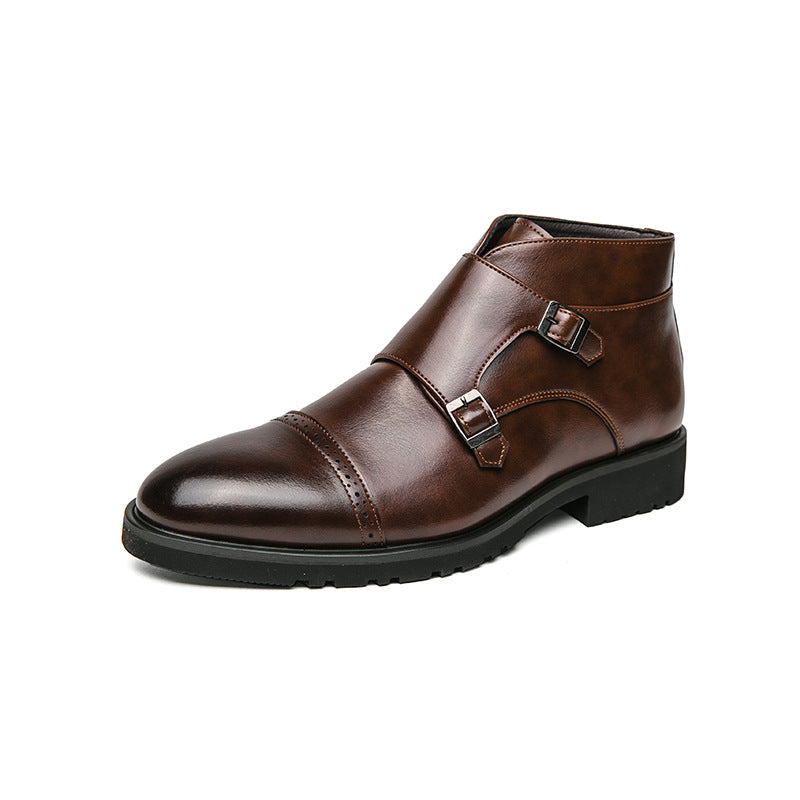 Men's High-Top Pointed Retro Martin Boots