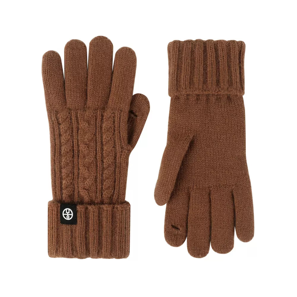 Guantes de punto trenzado para pantallas táctiles