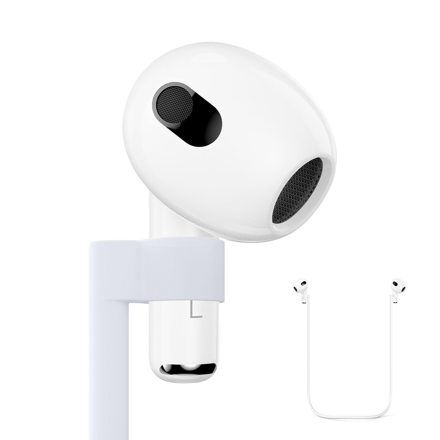Single Left Replacement Earbud Only for airpods 3rd Generation Detachable Ear Hooks L Side Left Ear Side Wireless Earbud with Model A2564