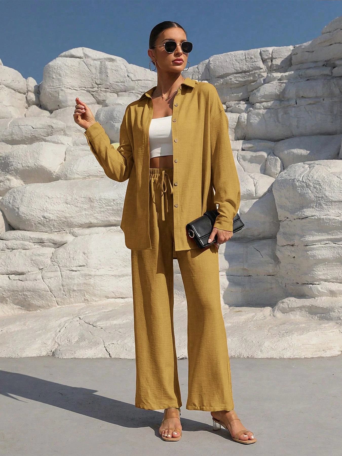 Tatting Cardigan With Shorts Fashion Casual Women's Suit