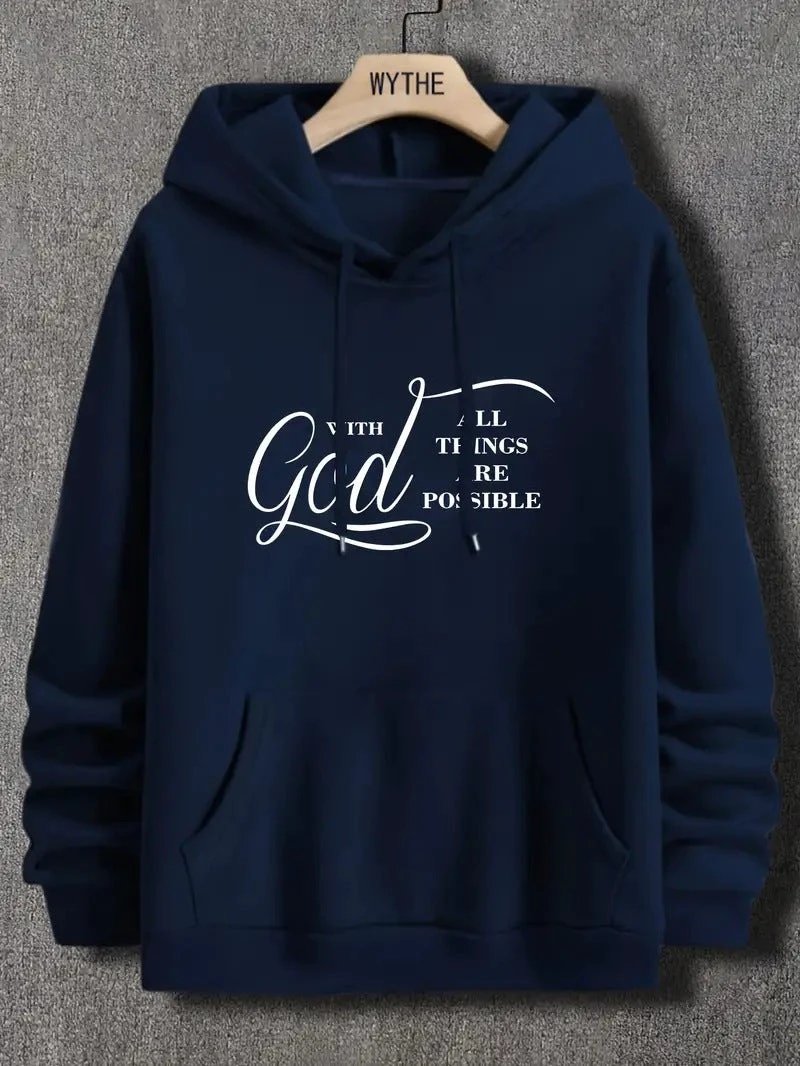 Men's "With God All Things Are Possible" Hoodies