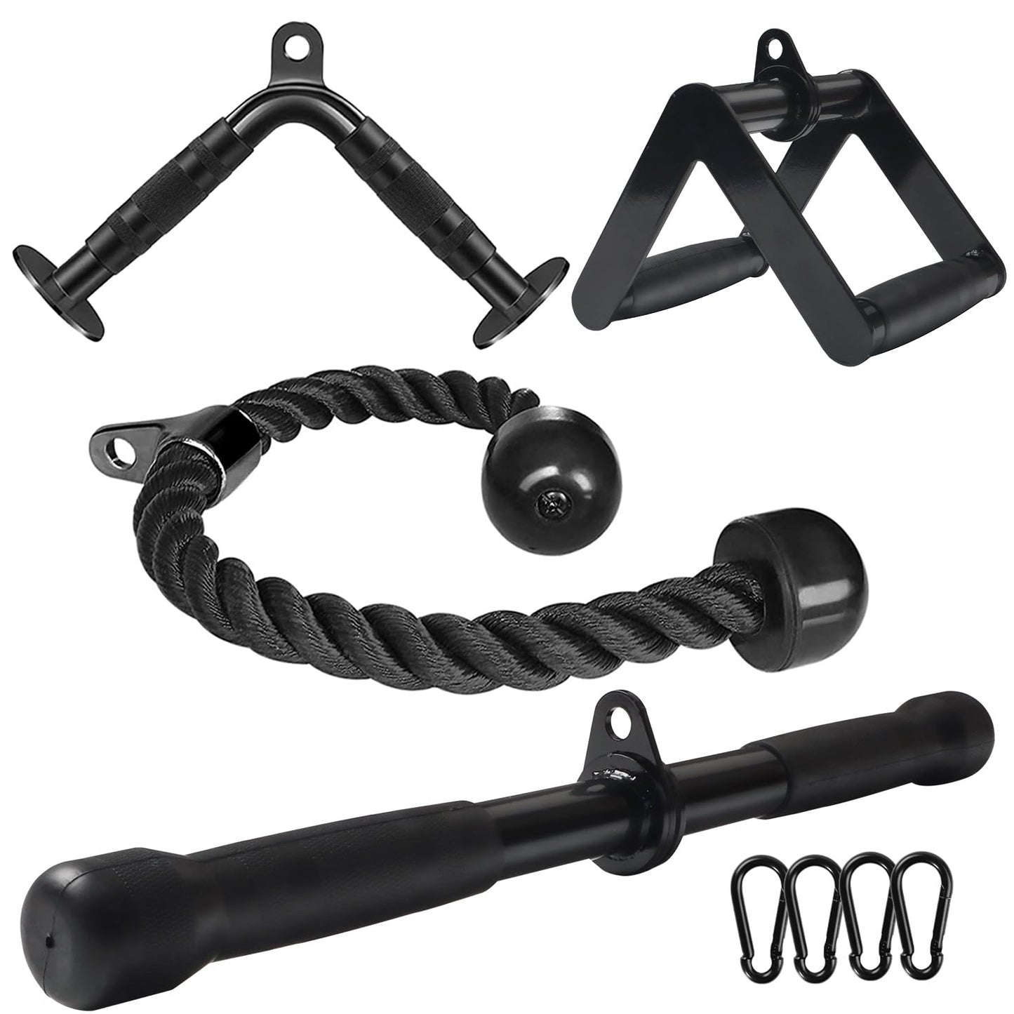 WNOEY Cable Machine Attachment Set LAT Pulldown Attachments Weight Machine Accessories for Home Gym