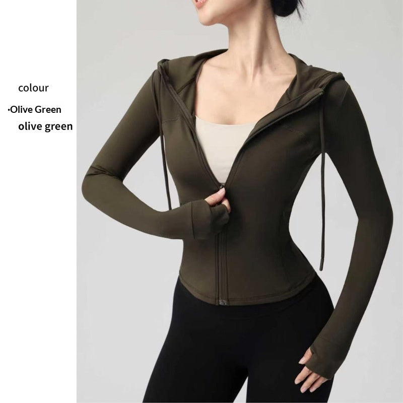 New Womens Yoga Jacket Long-sleeve Yoga Wear