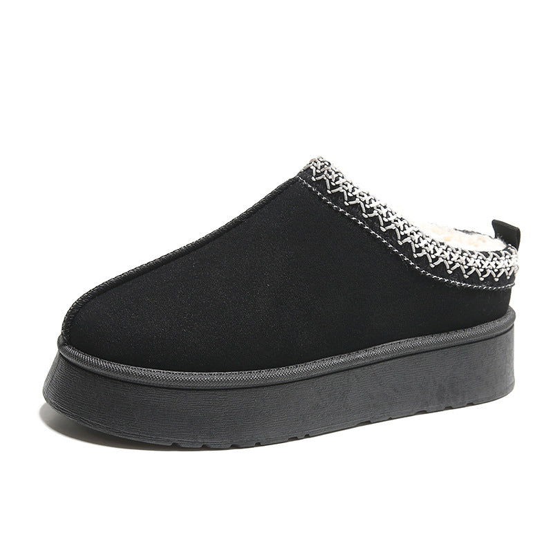 Women's Plush Lined Platform Home Boots