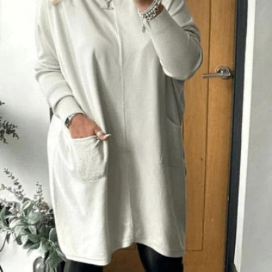 Vestido de Ropa de Mujer - Vestido de Versión Suelta Cómoda y Casual para Mujeres Asiáticas
