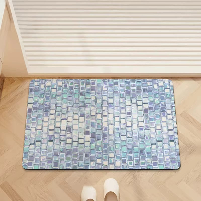 Quick-drying Door Mat Dirt- And Scratch-resistant Foot Mat Diatomaceous Earth Floor Mat