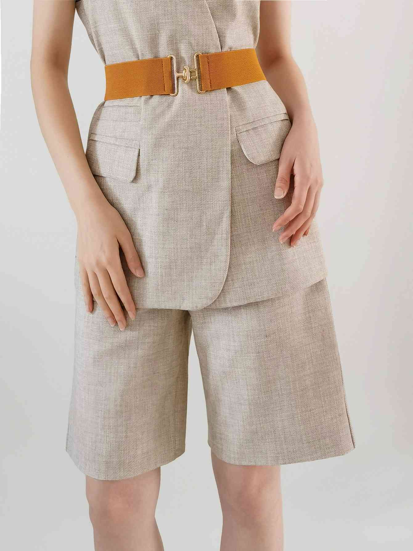 Cinturón ancho elástico StylishFit - Comodidad ajustable y diseño elegante. Consulte la tabla de tallas en "más detalles".