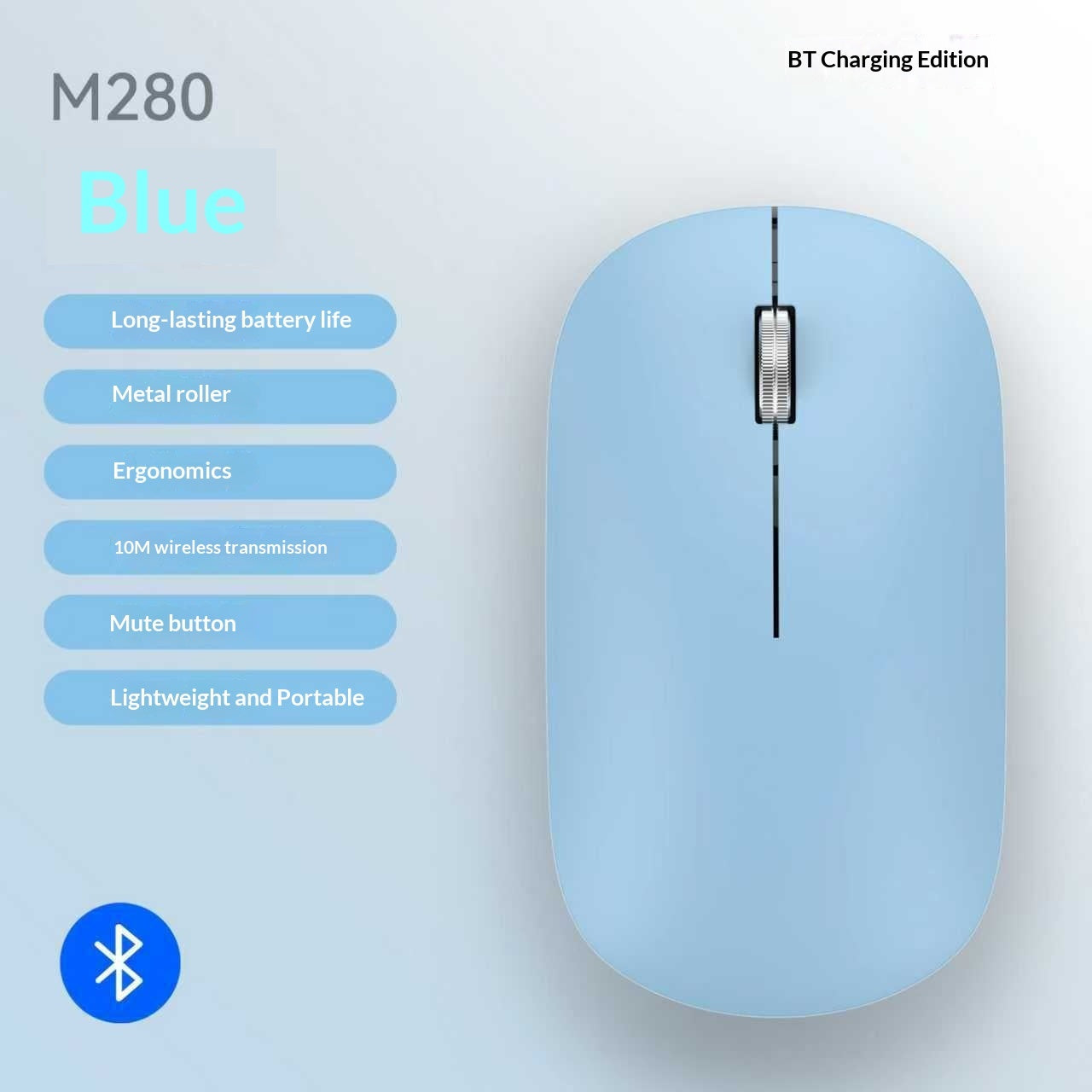 Ultra-thin Bluetooth Dual-Mode Wireless Mouse