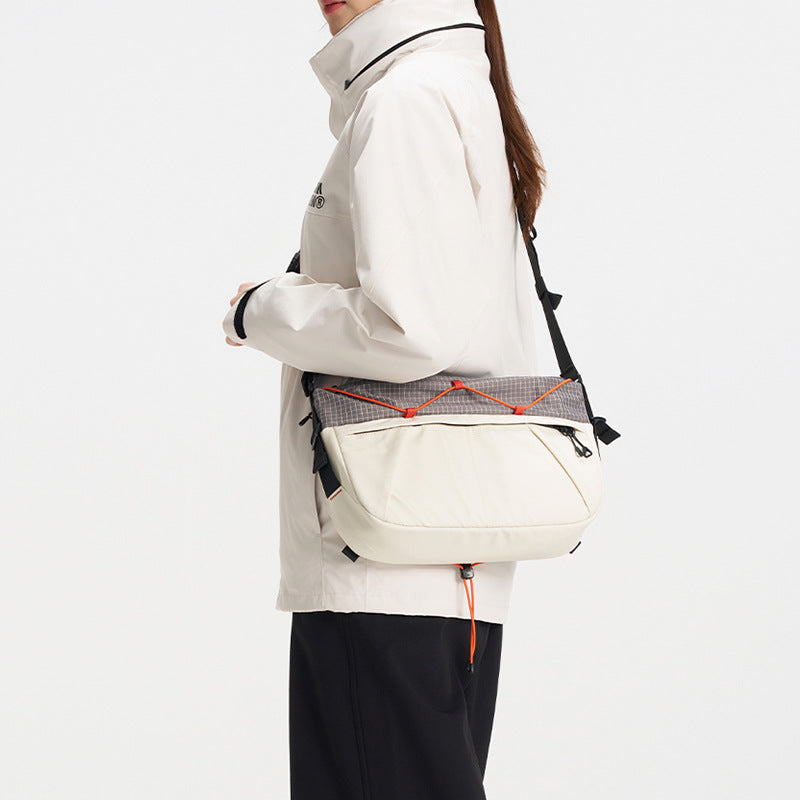 Portable Large-Capacity Crossbody Bag Contrasting Colors Versatile Travel Shoulder Bag