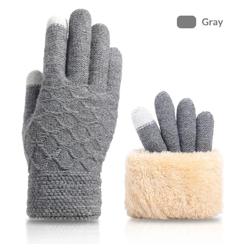 Fall And Winter Touchscreen Gloves For Men With Fleece Lining