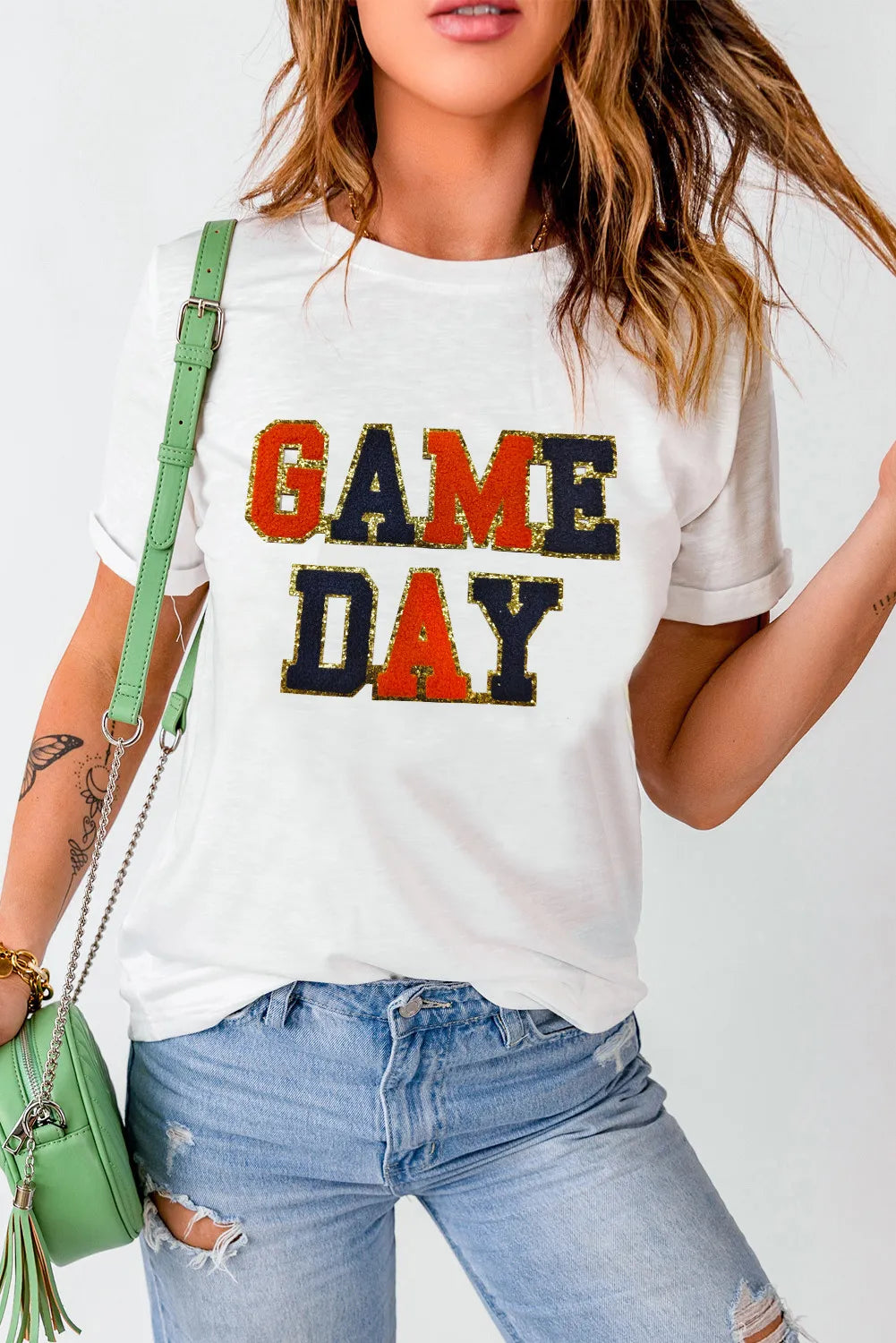 Camiseta de manga corta y cuello redondo GAME DAY