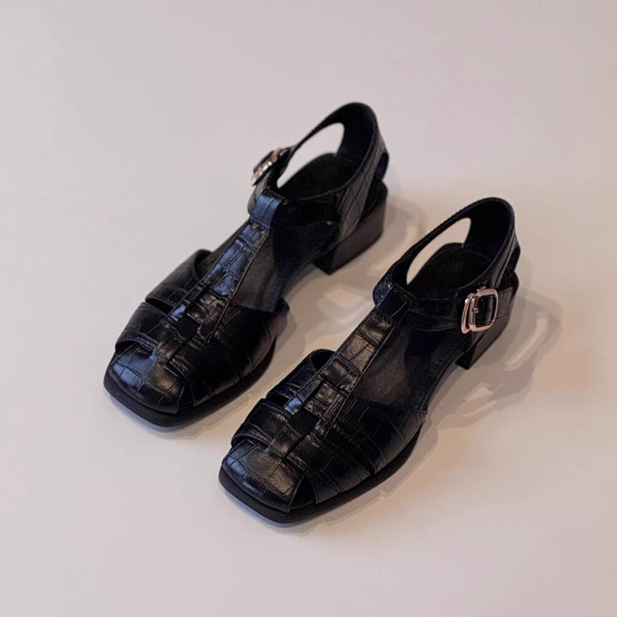 Women's French Style Vintage Weave Roman Shoes