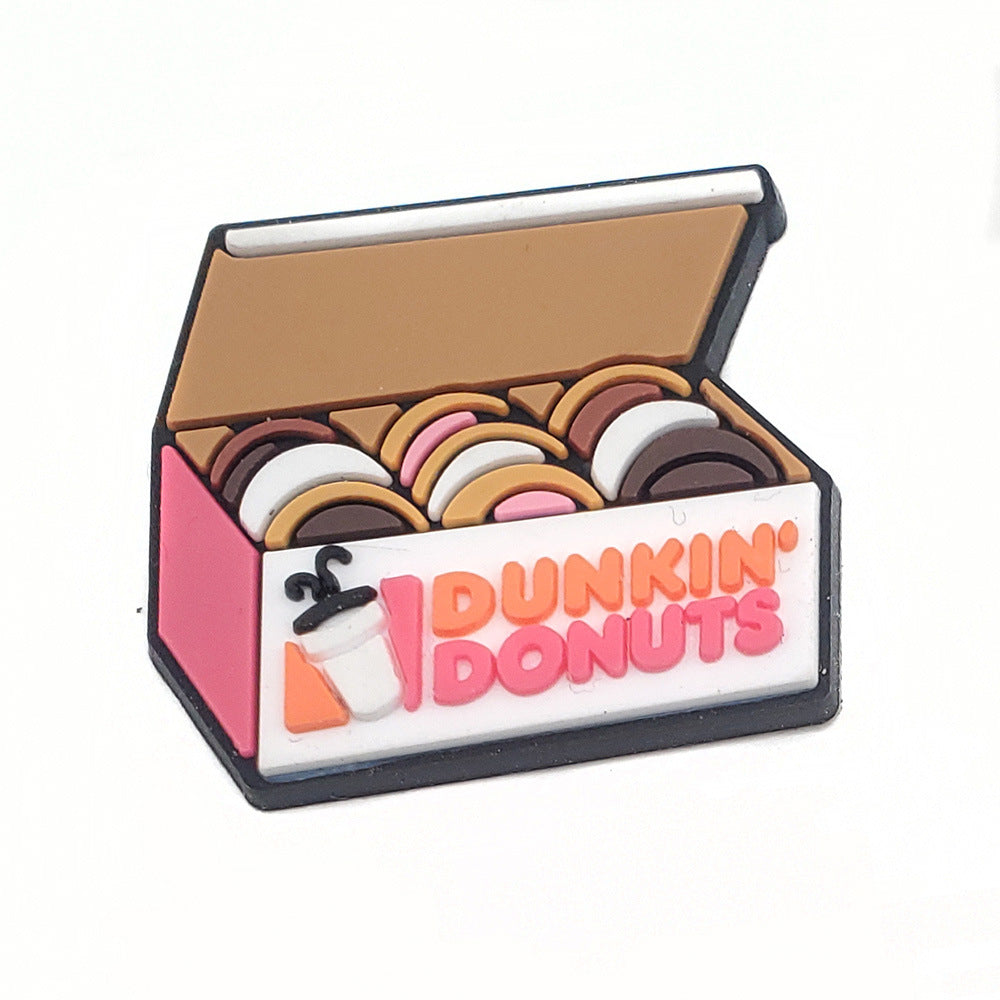 Cartoon Food Hole Shoes Shoe Ornament Shoe Buckle PVC Eva Sandals Decorative Accessories