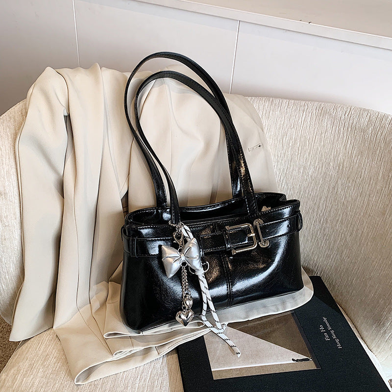 Commuter Texture Underarm Shoulder Handbag Travel Bag