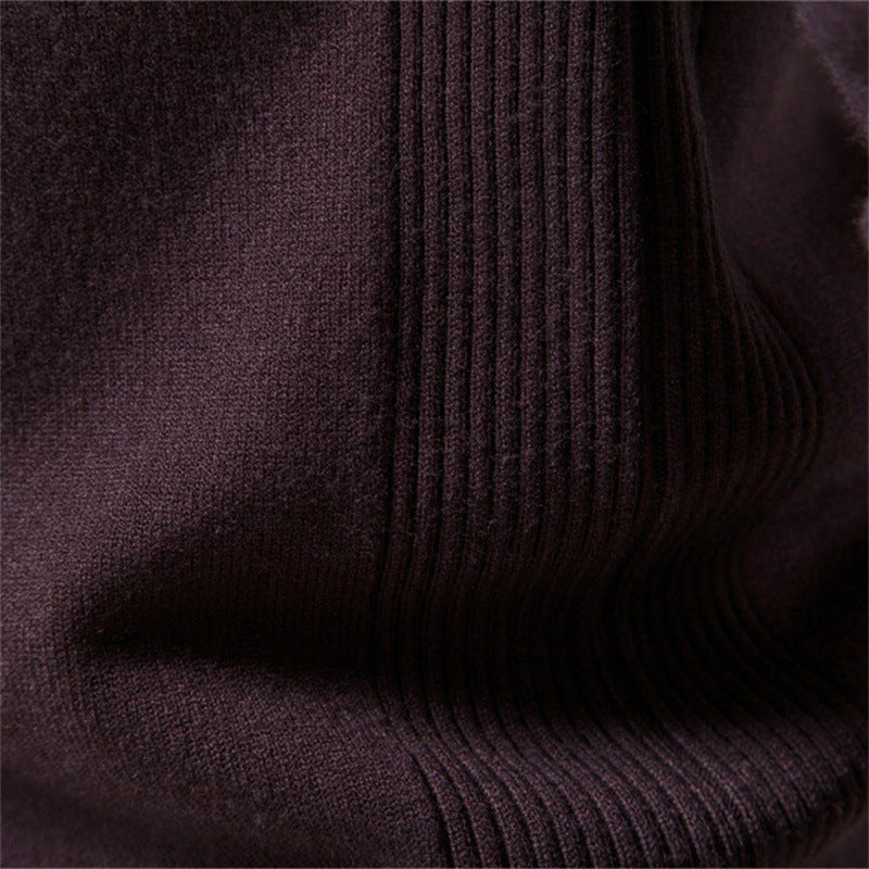 10-Color Autumn And Winter Thickened Men's Sweater, Round Neck Slim-Fit Men's Knitwear, Casual Men's Knit Top