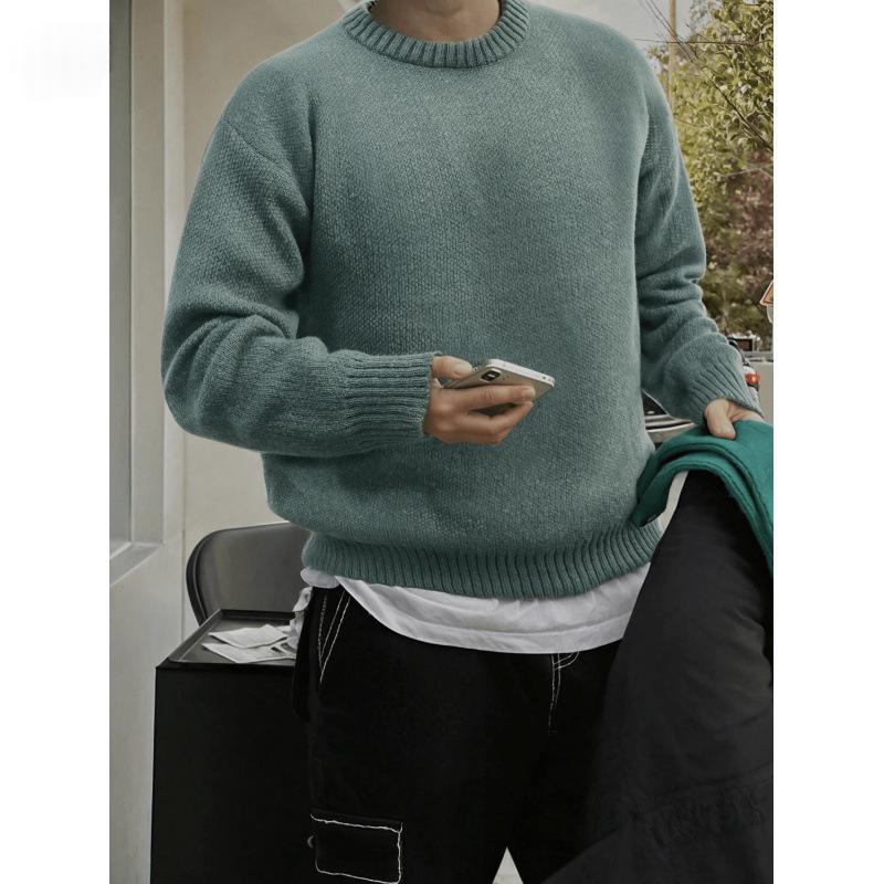 Mens Stylish Thick And Soft Knit Sweater