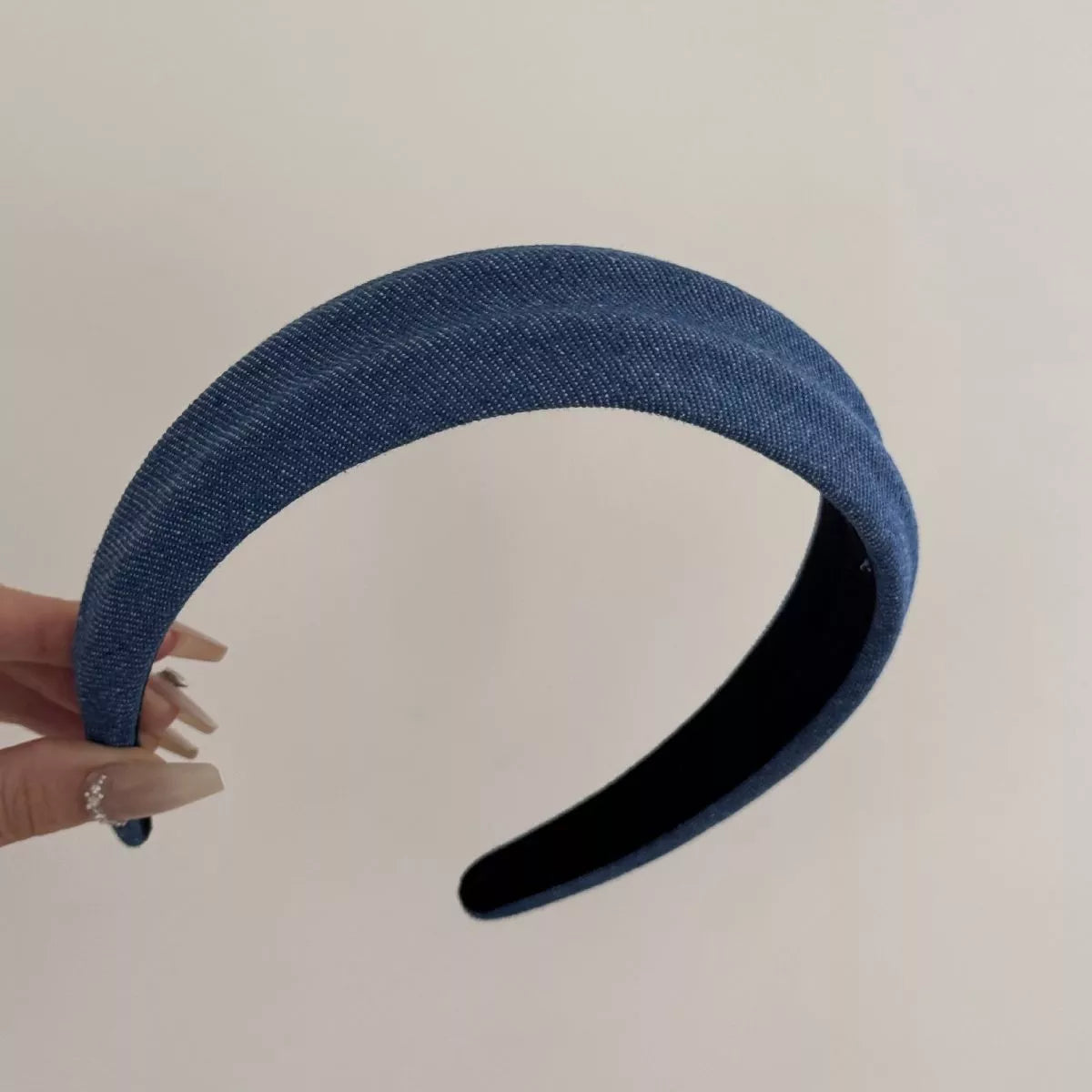 Denim Padded Wide Headband