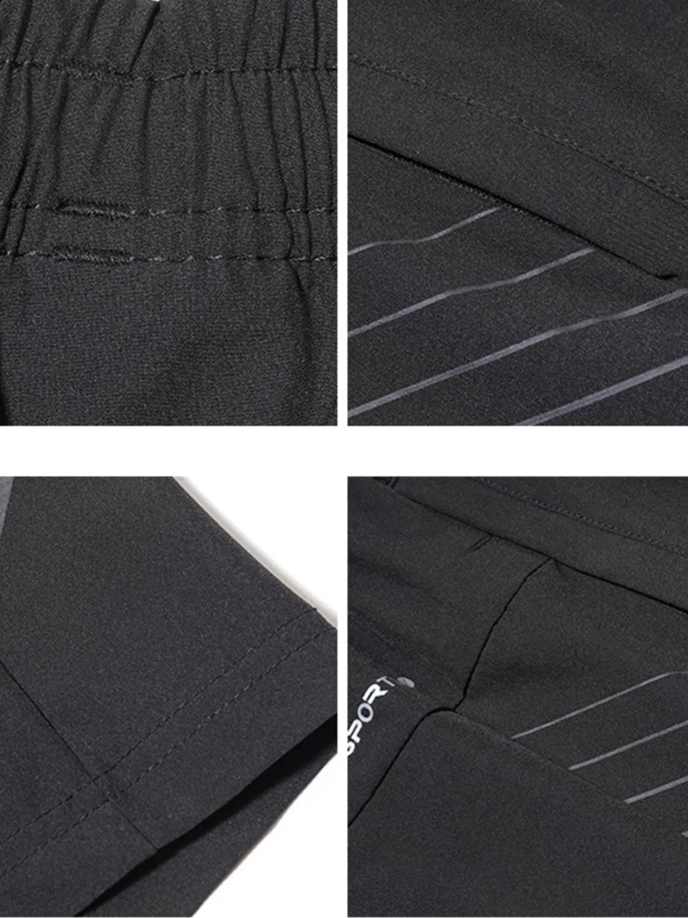 Pantalones cortos deportivos de entrenamiento de talla grande con cordón para hombre
