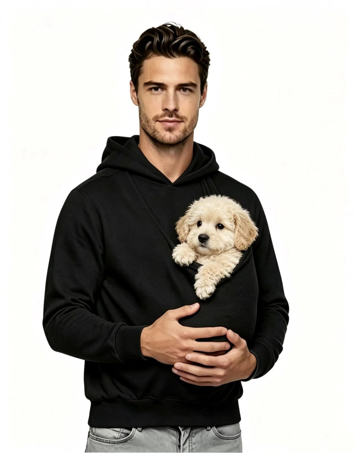 Unisex Hoodie Pet-friendly One-piece Hooded Sweatshirt