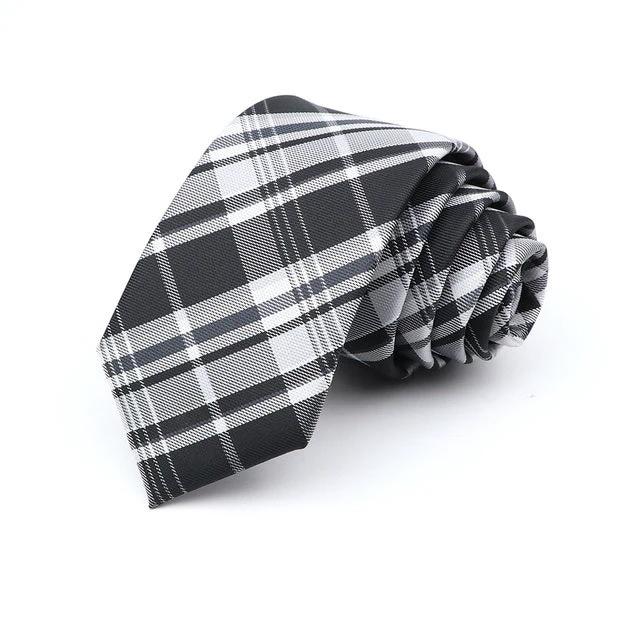 Men's 6cm Casual Ties Skinny Tie Fashion Polyester Plaid