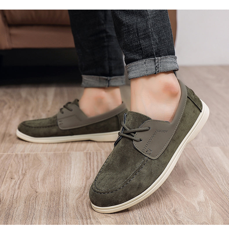 New Men's Casual Slip-On Flat Skate Shoes, Lazy Loafers For Men