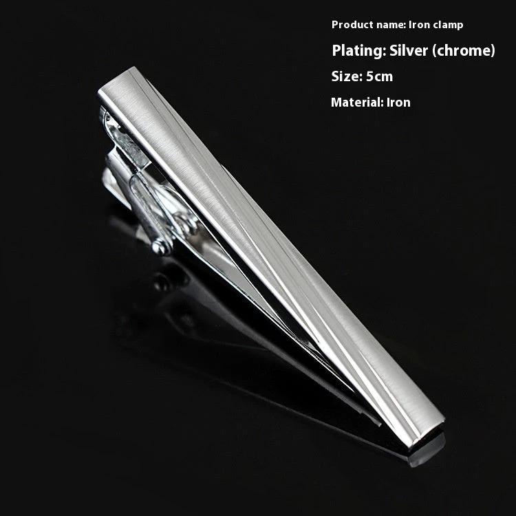 Men's Business Silver Simple Fashion Short Tie Clip